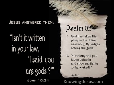 John 10:34 Isn't It Written In Your Law, I Said, You Are God’s (black)